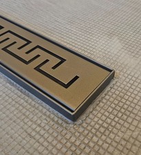 Wet Room Kit Wetroom Linear Drain, Black Surround On Tray & Aqua KIt