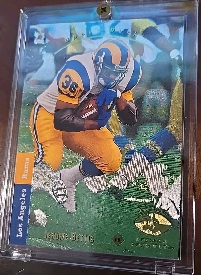 Upper Deck Jerome Bettis RC Premier Prospects 1993 refractor RC SP CASI NUEVO + RAMS☆ Foto 3 de 4