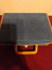 Service Mfg. Vintage 12 Audio Cassette Carrying Case Blue Vinyl Retro