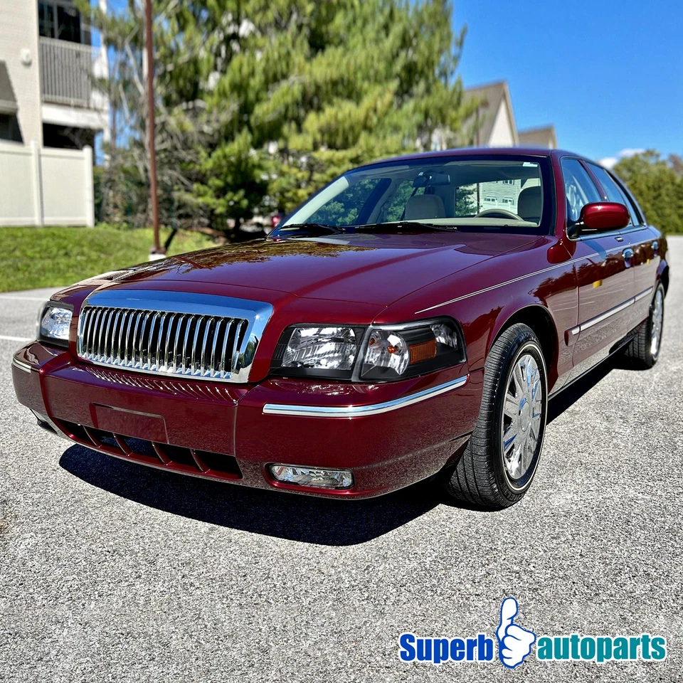 For 2006-2011 Mercury Grand Marquis Black Headlights +Turn signal+Parking Light Foto 3 de 4