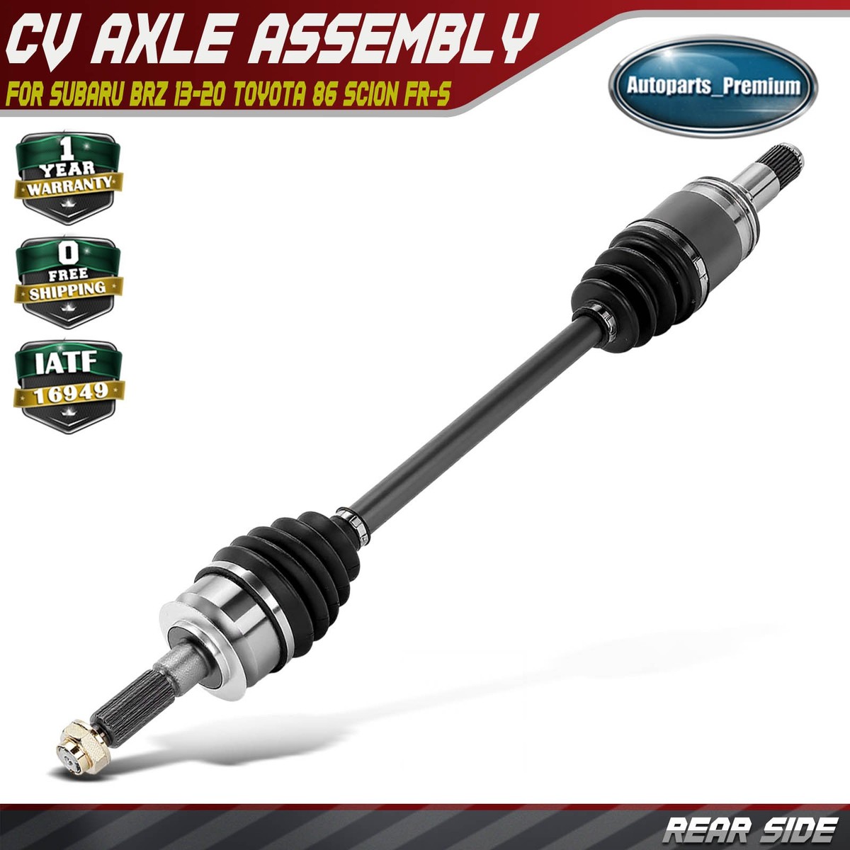 Rear Left or Right CV Axle Assembly for Subaru BRZ 13-20 Toyota 86
