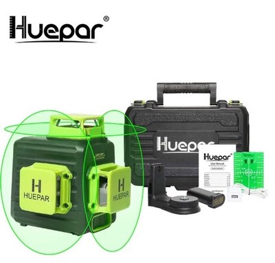 3D Cross Line Self leveling Laser Level Green Beam with Type-C Charging Port