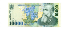 10 000  LEI  VERY FINE  BANKNOTE FROM  ROMANIA  1999   PICK-108