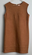 Jude Connally Bianca Faux Suede Sleeveless Shift Dress Size XL