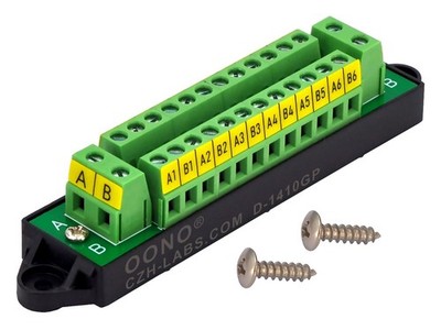 16Amp AC/DC 48V 2x12 Position Terminal Block Distribution Module. D-1410GP