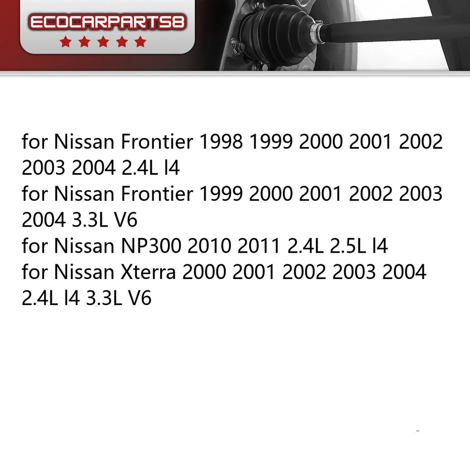 Ejes de eje CV delanteros izquierdo Trakmotive para Nissan Frontier 1998-2004 2,4 L l4 Foto 2 de 4