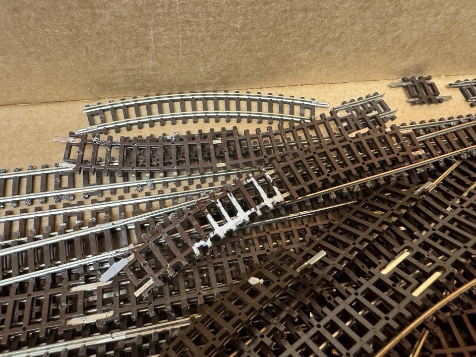 Fleischmann Bundle N Gauge Rails Straight Curves Used - Image 4 of 4