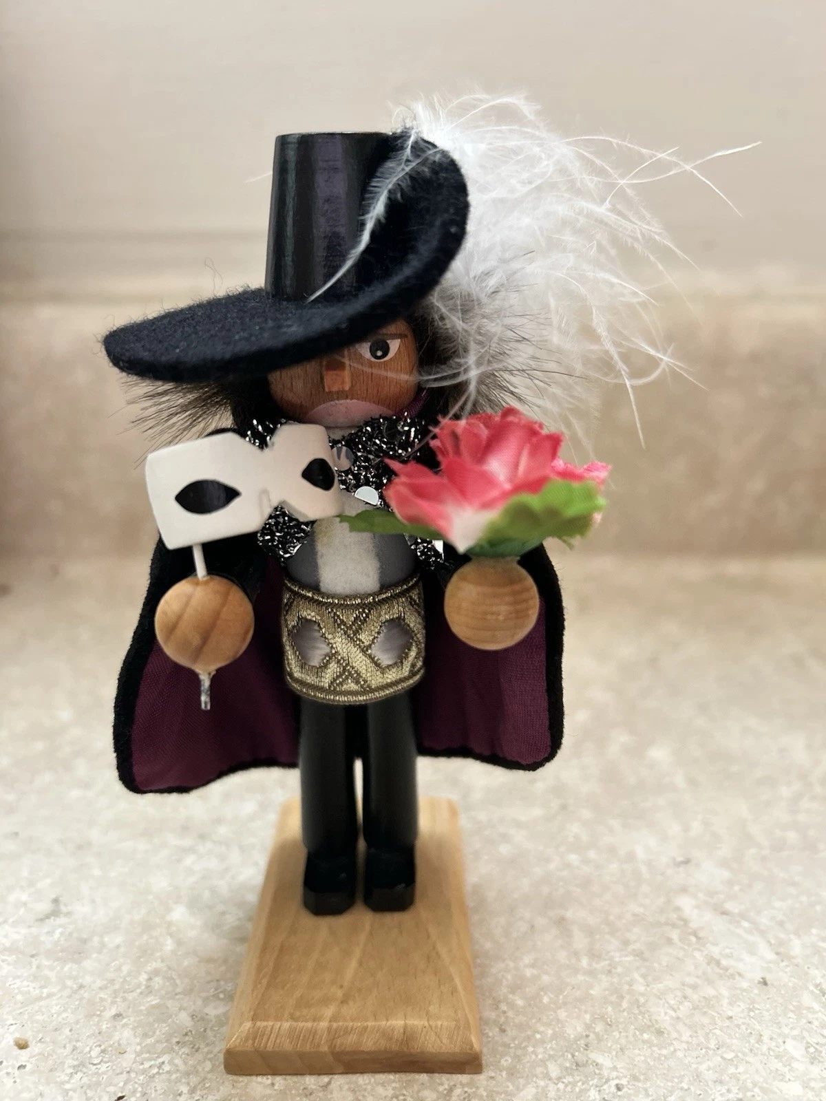 6” Steinbach Phantom Of The Opera Wooden Nutcracker Handmade Germany W/ Box 019