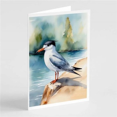 Carolines Treasures DAC8576GCA7P 5 x 7 in. Tern Bird Greeting Cards - Pack of 8