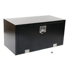 36x18x18 Black Steel Underbody Pickup Truck Box W T-handle Latch For Storage