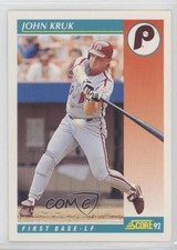 1992 Score John Kruk #235 0f3j
