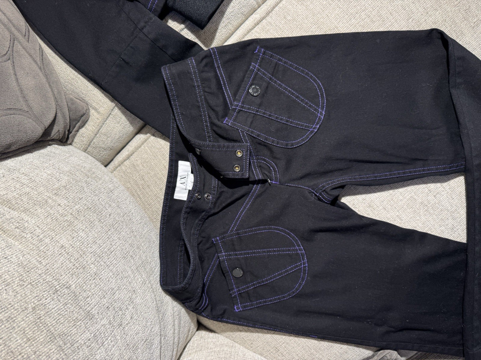 Rare Pre-Owned Armani Exchange Women’s Black Jacket & Pants Set image 7