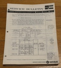 1965 Chryslerplymouth Dealer Service Bulletins Lot 65 Barracudasatellitemopar 1965 Chryslerplymouth Dealer Service Bulletins Lot 65 Barracudasatellitemopar