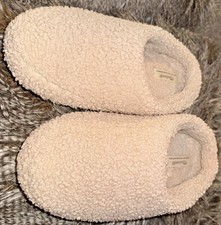Madewell Sherpa Slippers - Creamy White Size 8 womens