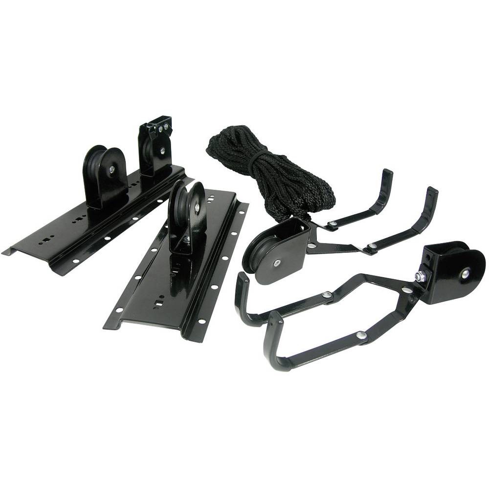 Support à vélo pour plafond Eufab 16411 en acier noir pour garage - 4