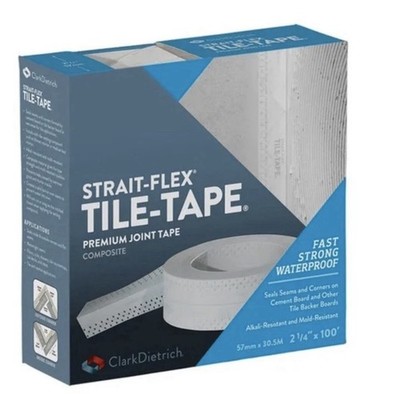 NEW Strait Flex Tile-Tape 2-1/4 In. x 100 Ft. Cement Board Tape T-100-12