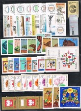 Poland (1966) - Full Year (Scott # 1387-1473 inc. 422SS & B109) MNH VF