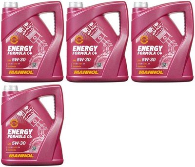 20l Mannol 7917 Energy Formula C4 5W-30 Motoröl 4x5l 