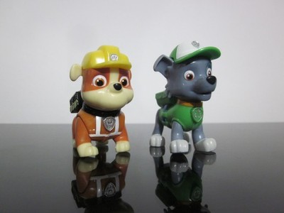 Paw Patrol Rocky Rumble Action Figure Toy Moveable Poseable Pup Puppy Dog