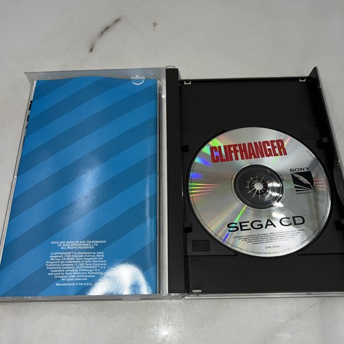 Sega CD Cliffhanger (Sega CD, 1993) Game CIB Near Mint Disc Complete - Picture 4 of 6