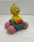 Vintage 1988 Illco Sesame Street Big Bird Soft Rubber Rolling Toy Car — photo 1