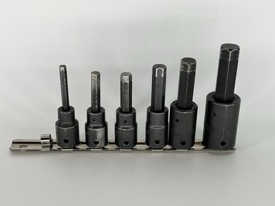 Lot Of 6 PROTO  7441 Drive Impact Hex Socket USA 17M 14M 12M 10M 8M 6M