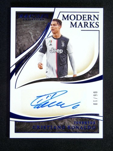 2020 Panini Immaculate Cristiano Ronaldo Portugal Modern Marks Auto Sapphire /10