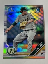 2019 Bowman Draft Baseball Chrome Refractor - Tyler Baum - Oakland Athletics