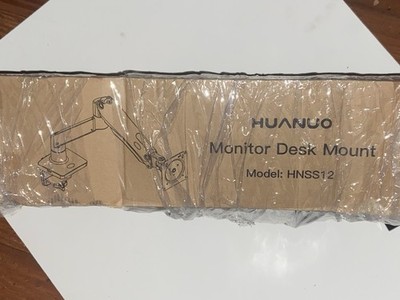 Huanuo (HNSS12) Monitor Desk Mount Single Arm VESA Clamp- New/Open Box