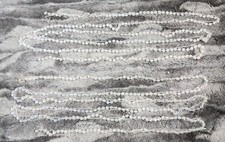 Christmas Tree Bead Garland Iridescent Tinsel Shatterproof Holiday Decor 17.5 Ft