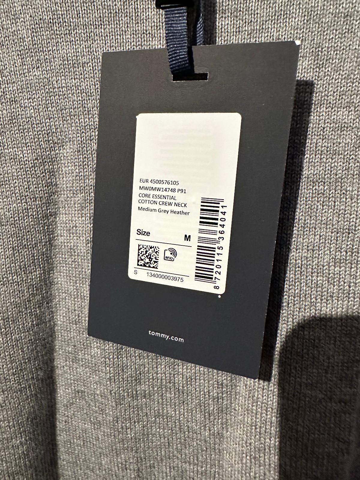 Tommy Hilfiger Core Essential cotton crew mens sweatshirt - Size medium image 3