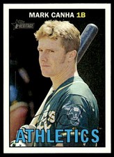 Mark Canha 2016 Topps Heritage #287 Oakland Athletics 25316 Baseball Card