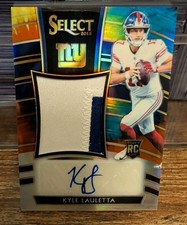 2018 Panini Select Kyle Lauletta Rookie Tie Dye Prizm /15 #JM-KL Auto Giants RPA