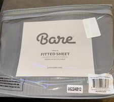 NIP Twin XL Fitted Sheet Premium Ultra-Soft Microfiber Wrinkle Resist Grey