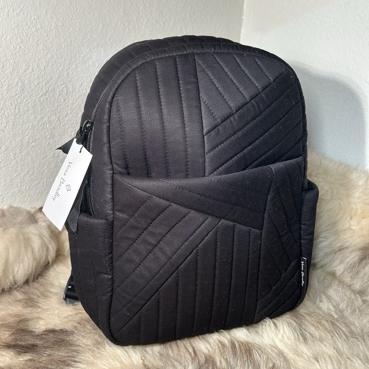 NWT Vera Bradley Small Backpack Beautiful Black