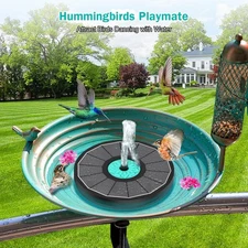 Solar Fountain Cyan Flower, Upgrade 3.5W Solar Bird Bath Fountains, Solar Pow...