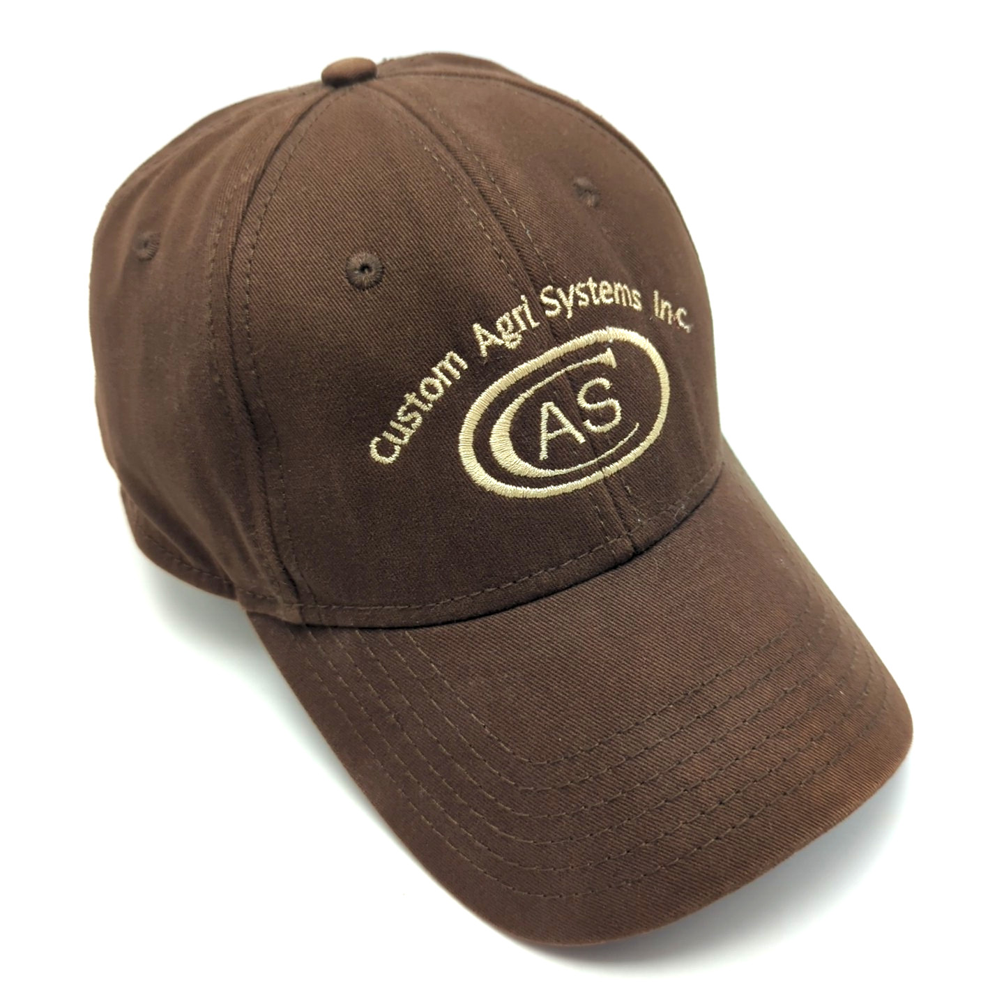 Custom Agri Systems hat brown adjustable cotton c… - image 1