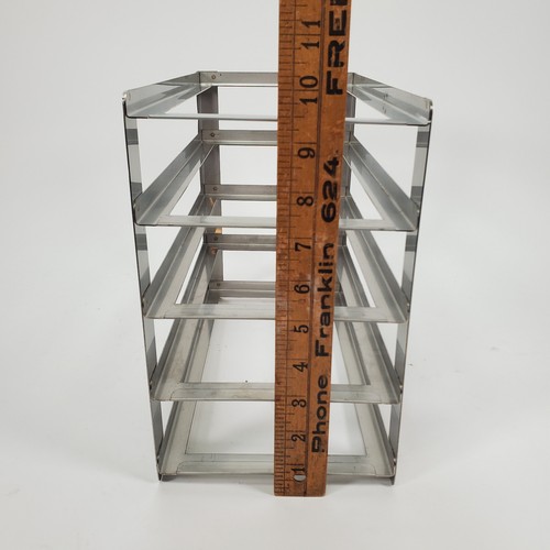 Set 4 porta criotubi termoscientifici acciaio inox 12X12 76ct 1/2ml con rack - Foto 17 di 17