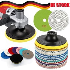 12x Diamant Polierscheiben Für Granit-Set Schleifpad Steinschleifer Polierpad