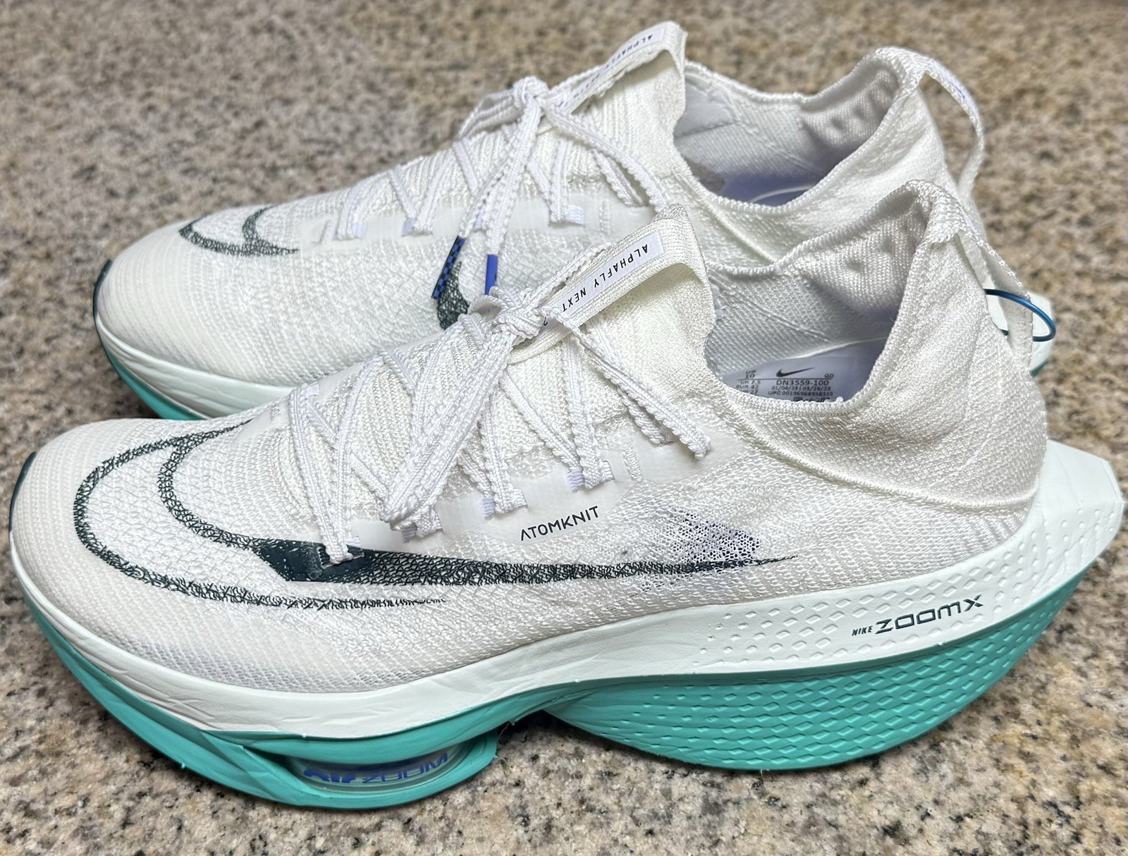 Nike Air Zoom AlphaFly Nextpercent 2 - White/ Jade (DN3559-100) - 10.0 Women/ 8.5 Men image 6
