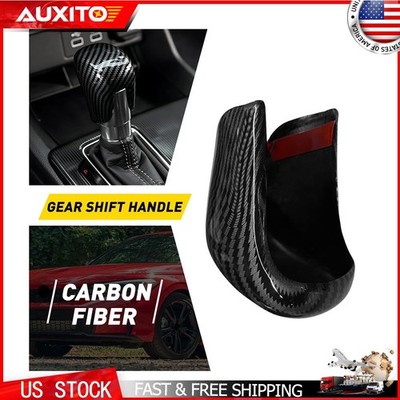 Carbon Fiber Gear Shift Knob Cover Cap Trim For Honda Civic Accord 2018-2025