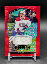 2020-21 Upper Deck Allure Hockey #76 Jake Evans Red Rainbow Jersey Rookie Card. rookie card picture