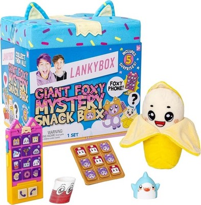 LankyBox Giant Foxy Surprise Snack Box Mystery Blind Box 5 Surprises Inside