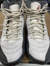 Nike Air Jordan 12 XII Retro Grey/White Shoes 153265-160 Youth 4.5