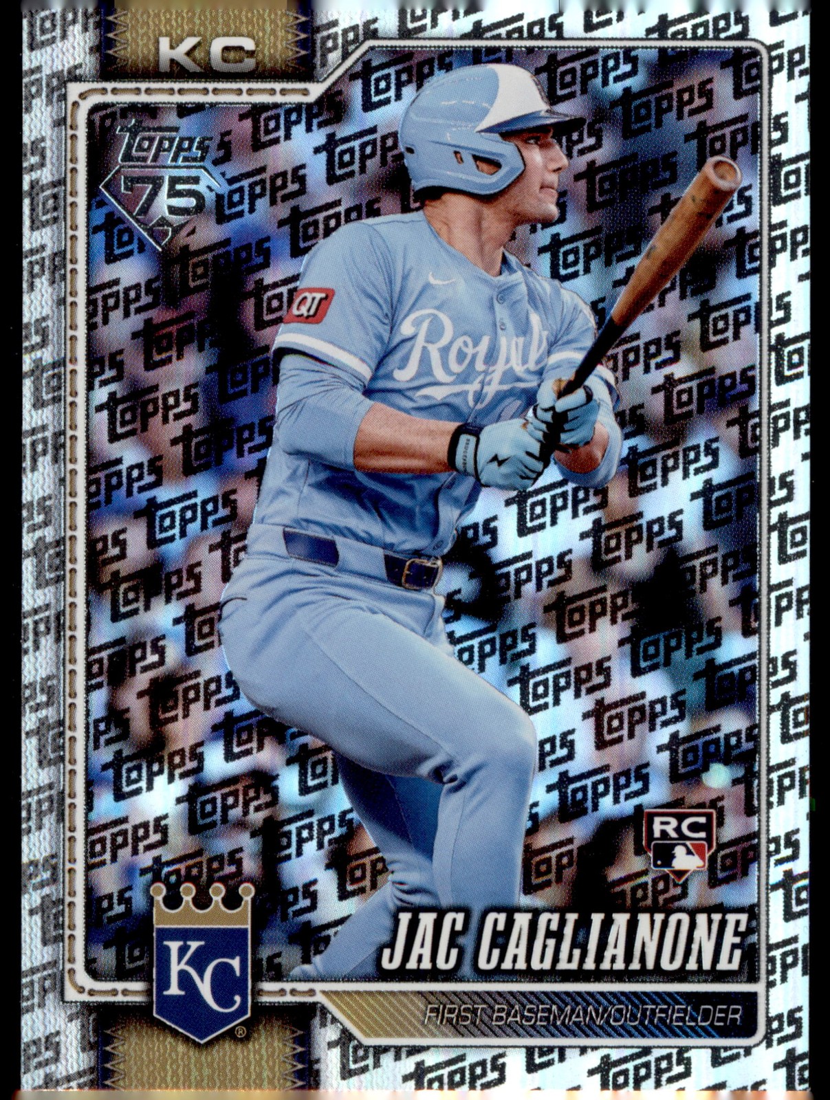 2026 Topps #138 Jac Caglianone Topps Foil Pattern