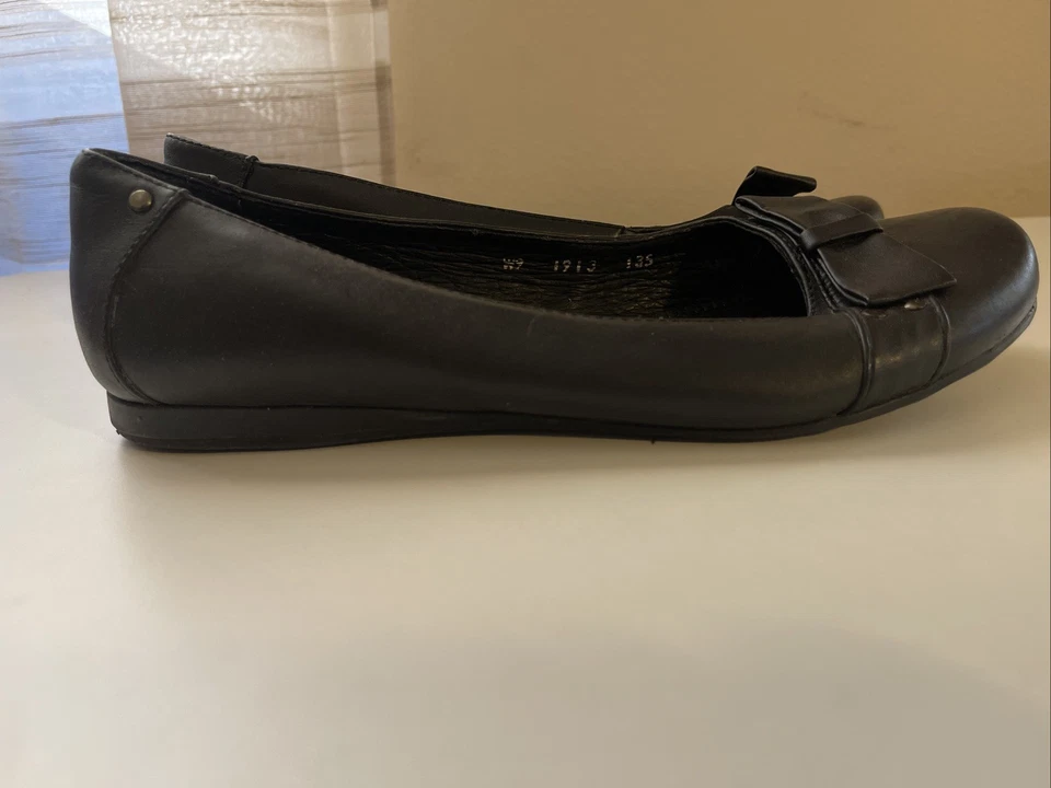 Fitzwell Mujer 9 M Shaina Ballet Pisos Negro Imitación Cuero Foto 4 de 4