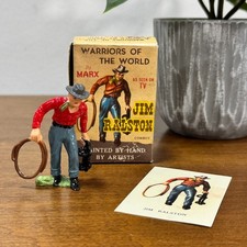 Vintage Marx Warriors of The World Cowboy Jim Ralston Hand Painted with Box