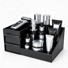 Cologne Organizer for Men  Cologne Stand Holder with Storage Shelf for Bathr...
