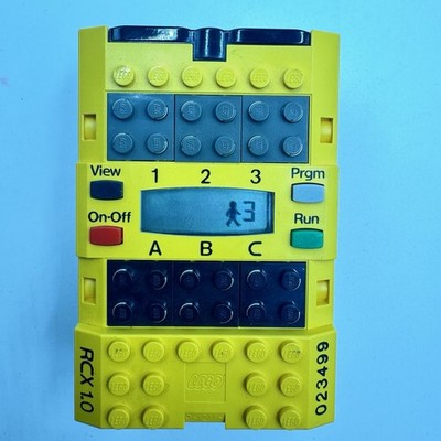 LEGO Mindstorms Robotics RCX 1.0 Programmable Yellow Gray Brick #023499 Tested