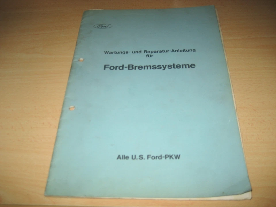 Orig. Ford Wartungs-Rep. Anleitung für Ford-Bremssysteme U.S. Ford PKW -1969- - Bild 1 von 1